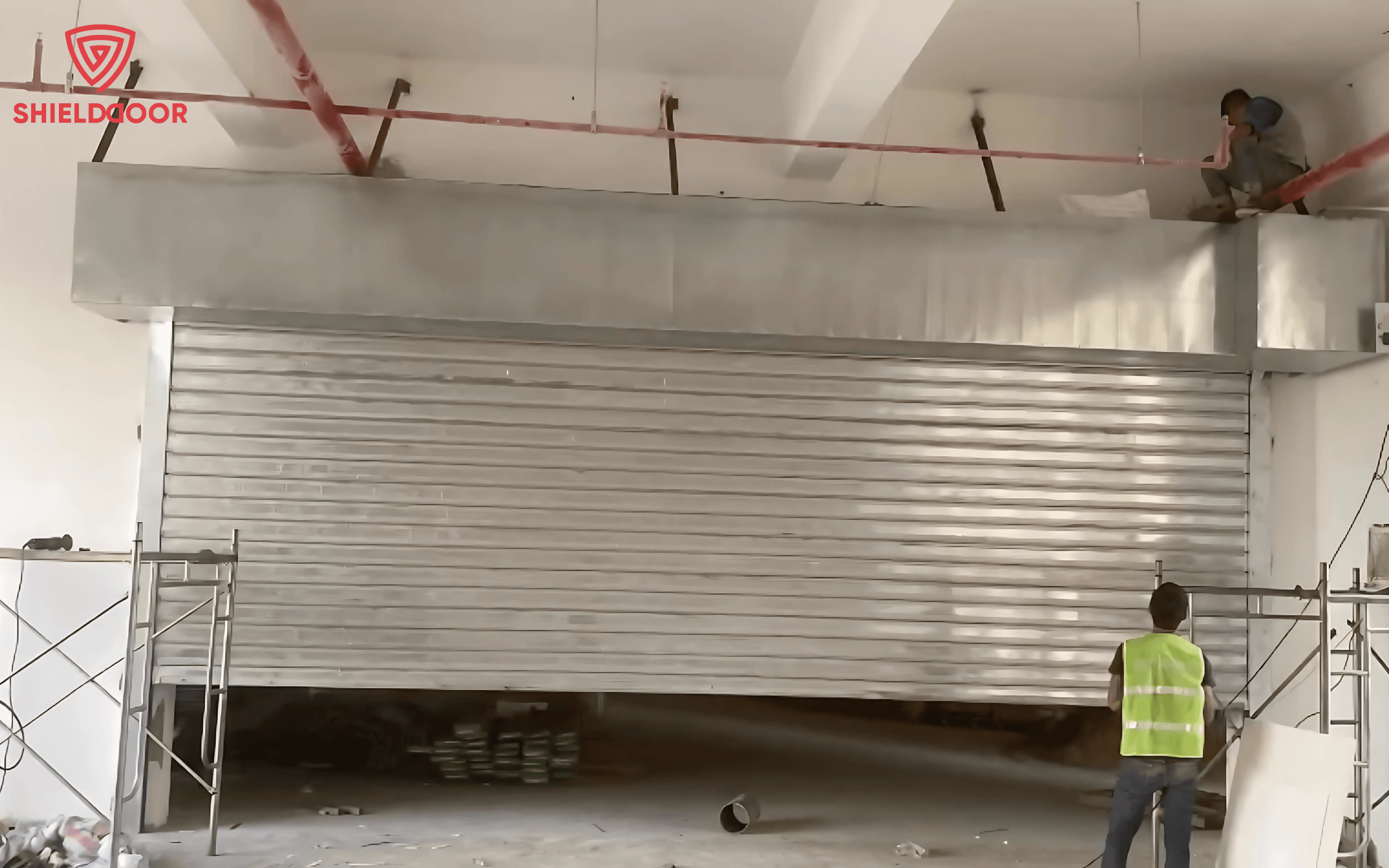 Hình ảnh thi công cửa cuốn Shielddoor